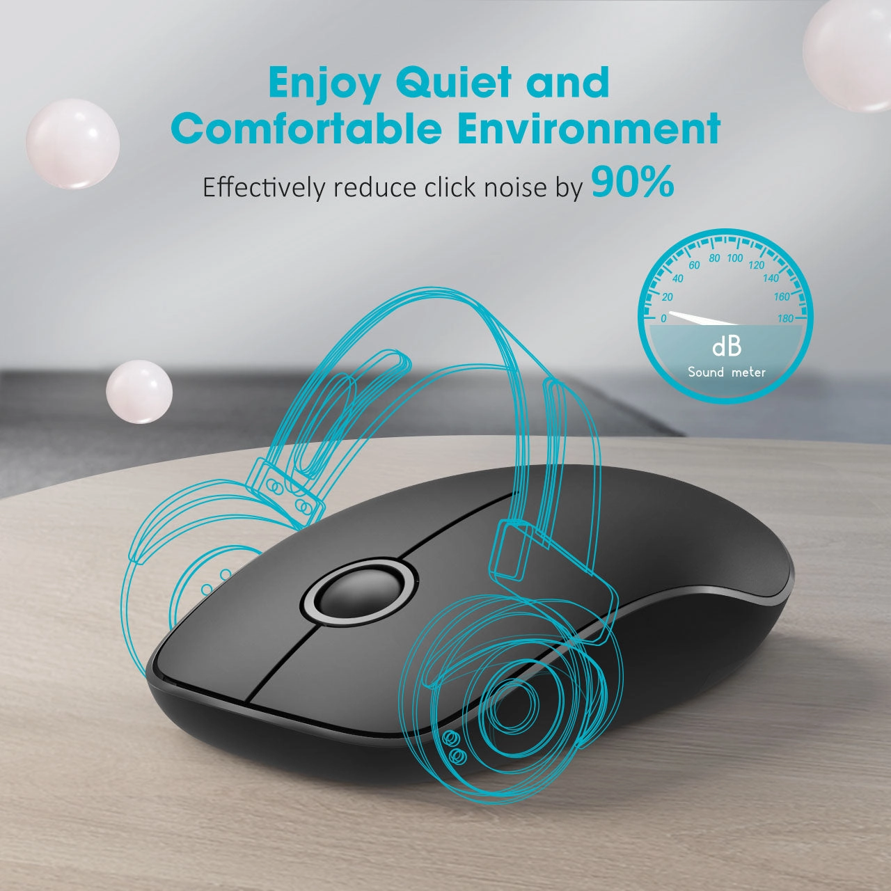 071 2.4G Slim Wireless Mouse with Nano Receiver