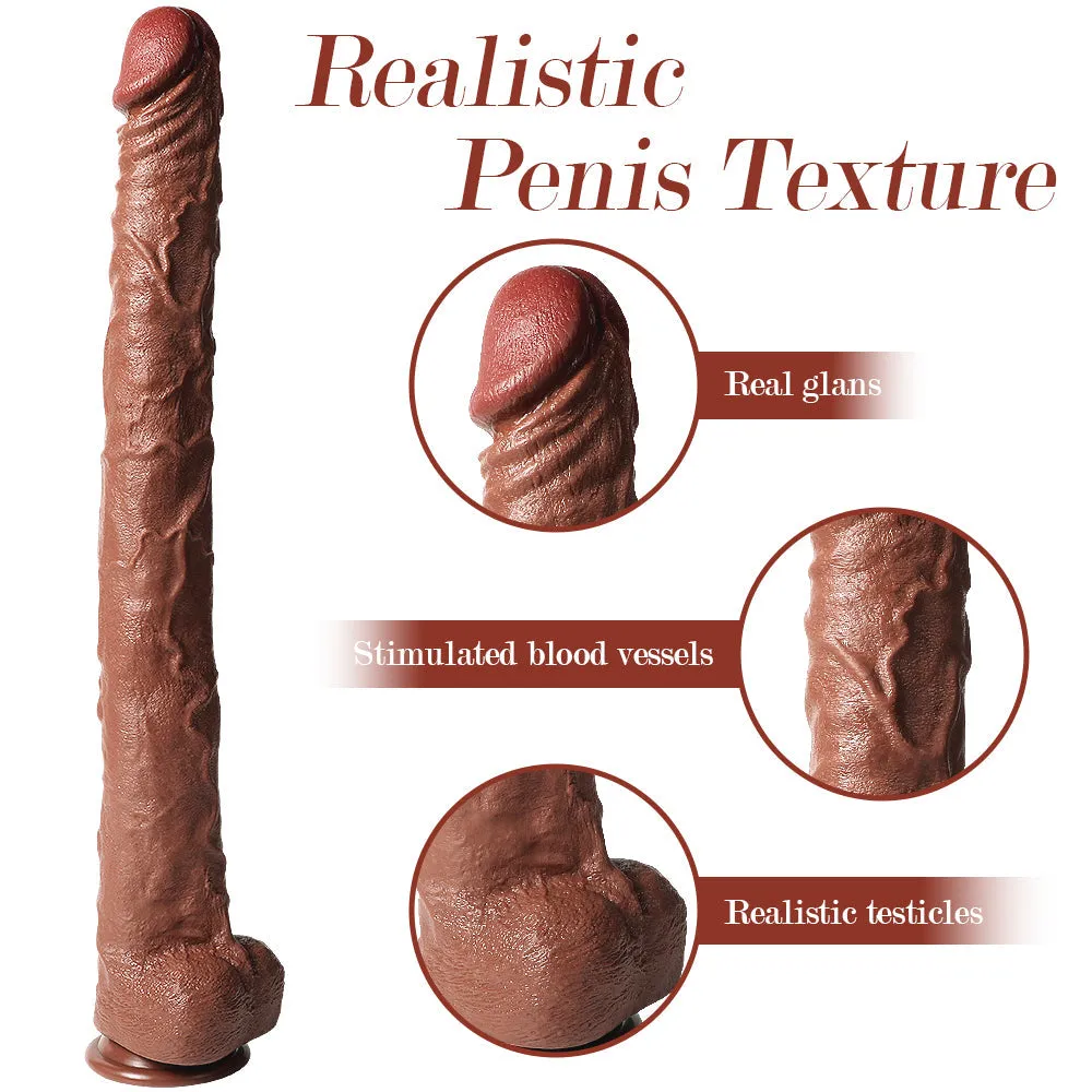 22 Inch Super Long Flexible Realistic Dildo with Suction Base