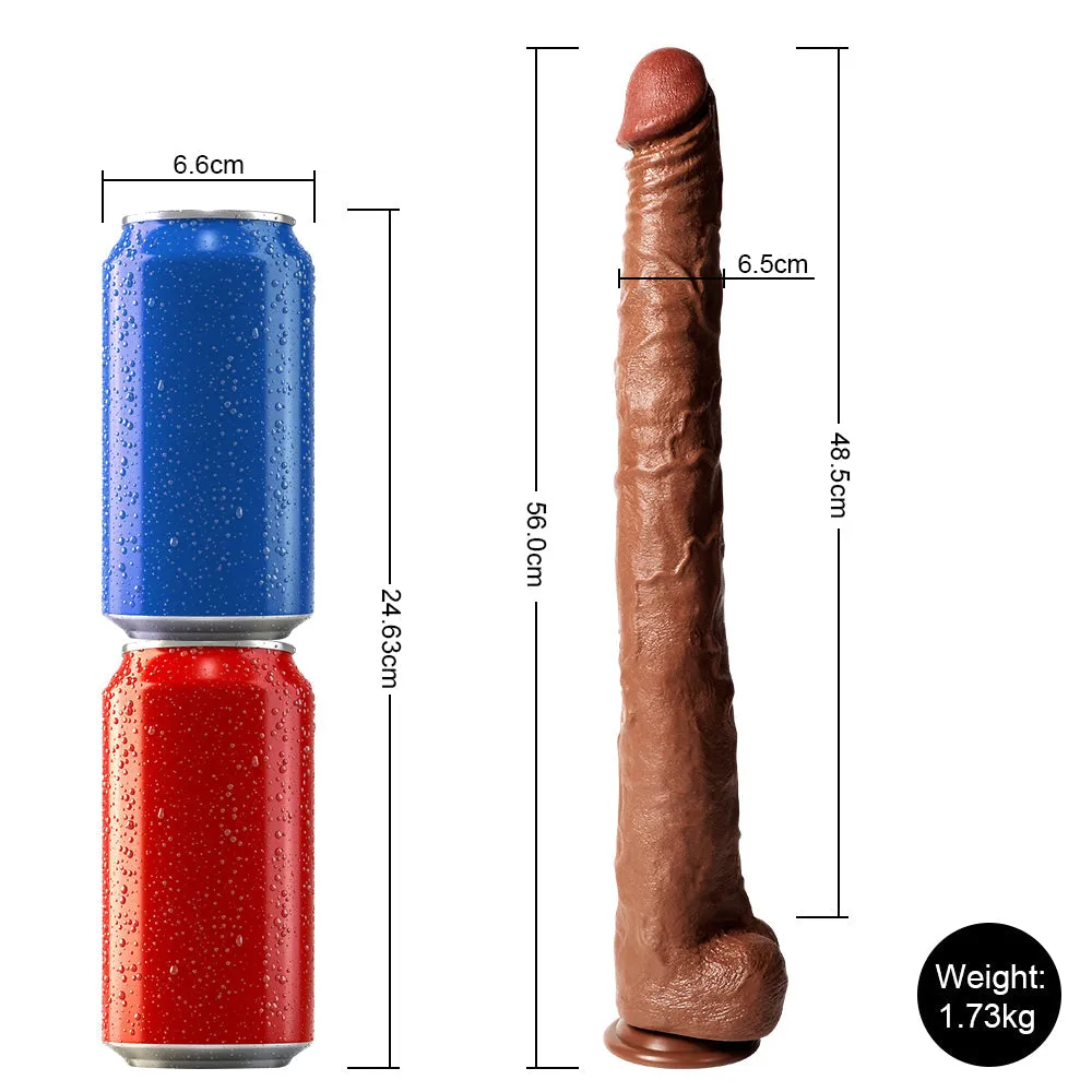 22 Inch Super Long Flexible Realistic Dildo with Suction Base