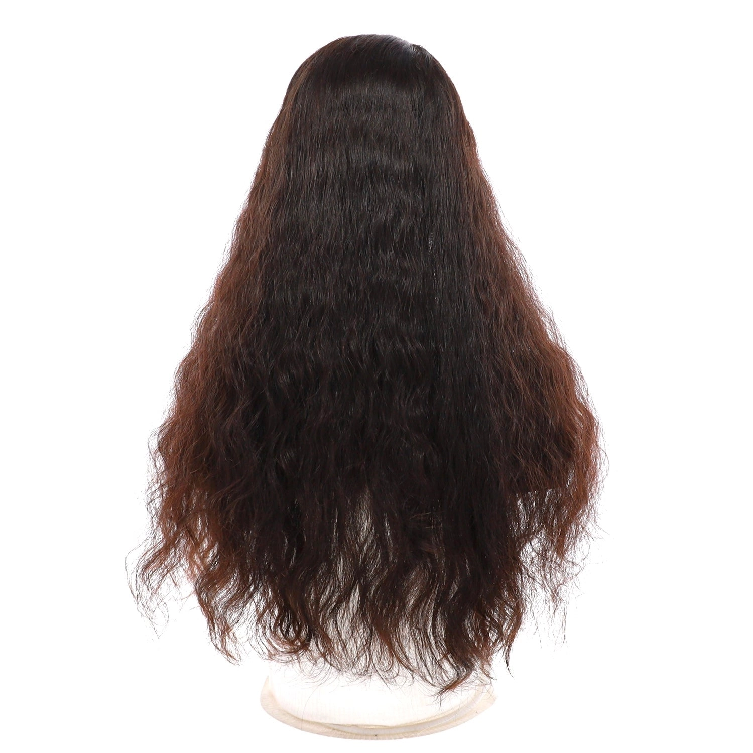 24" U-Shape Topper Soft Black Wavy