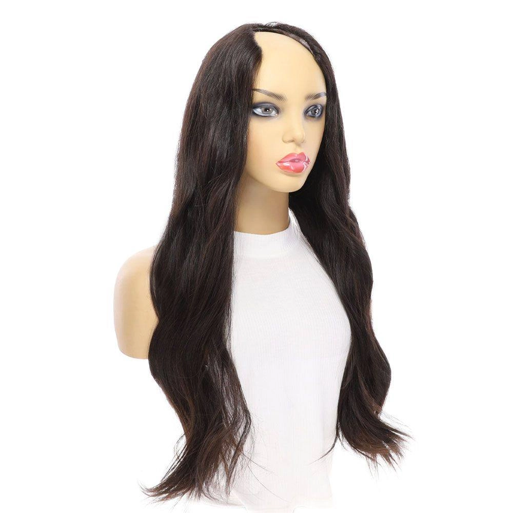 26" U-Shape Wig Soft Black
