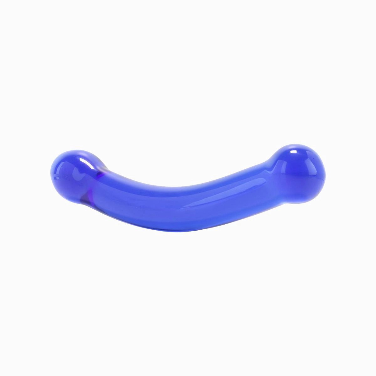 6 Curved G-Spot Glass Dildo