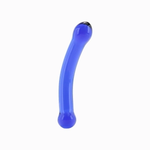 6 Curved G-Spot Glass Dildo
