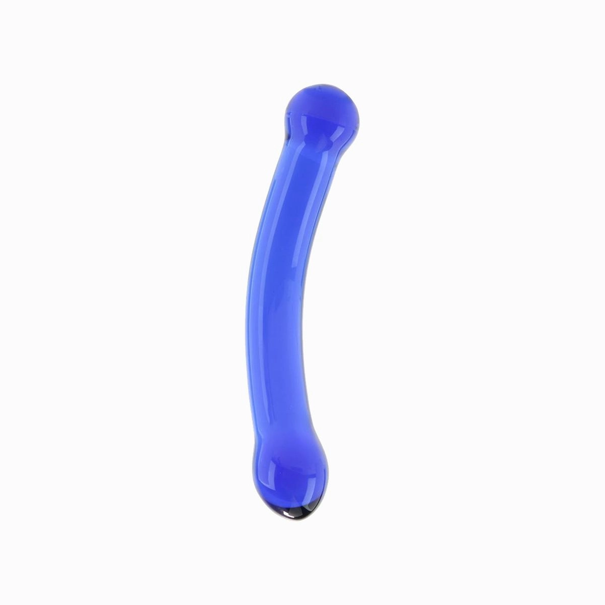 6 Curved G-Spot Glass Dildo
