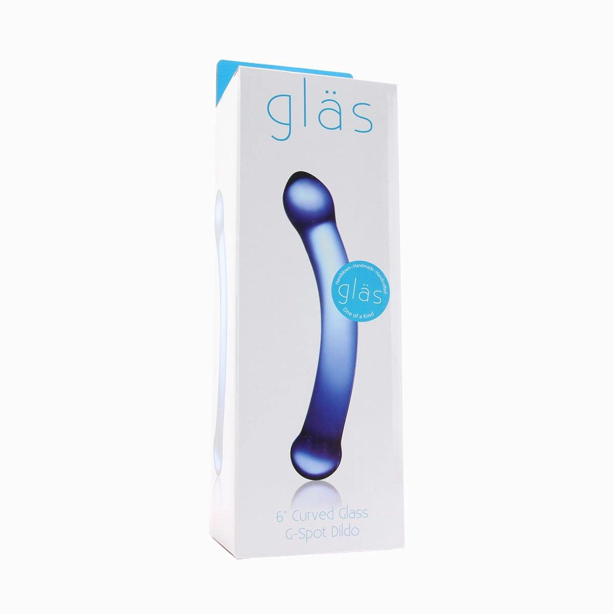 6 Curved G-Spot Glass Dildo