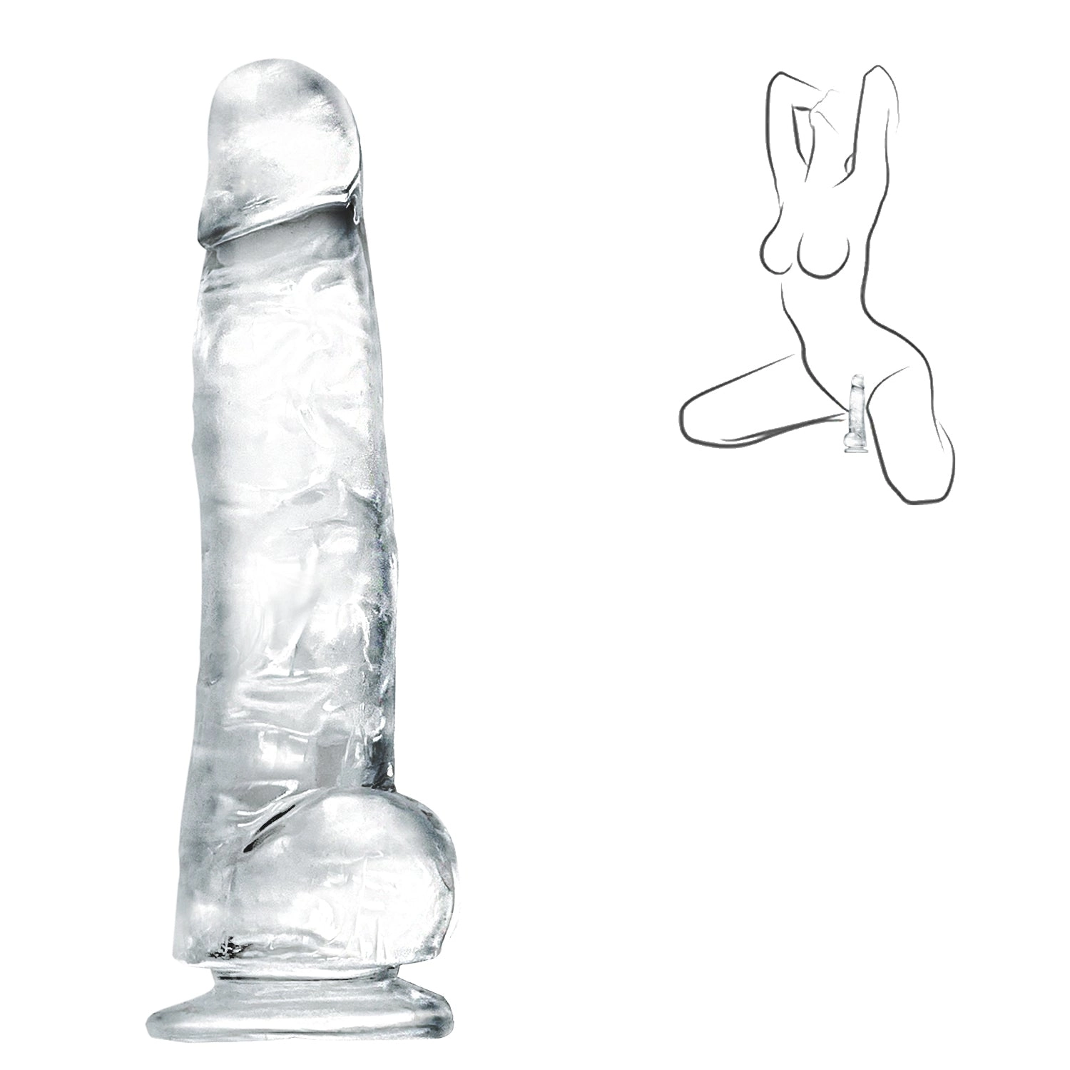 7.1 inch Soft Realistic Dildo with Suction Cup