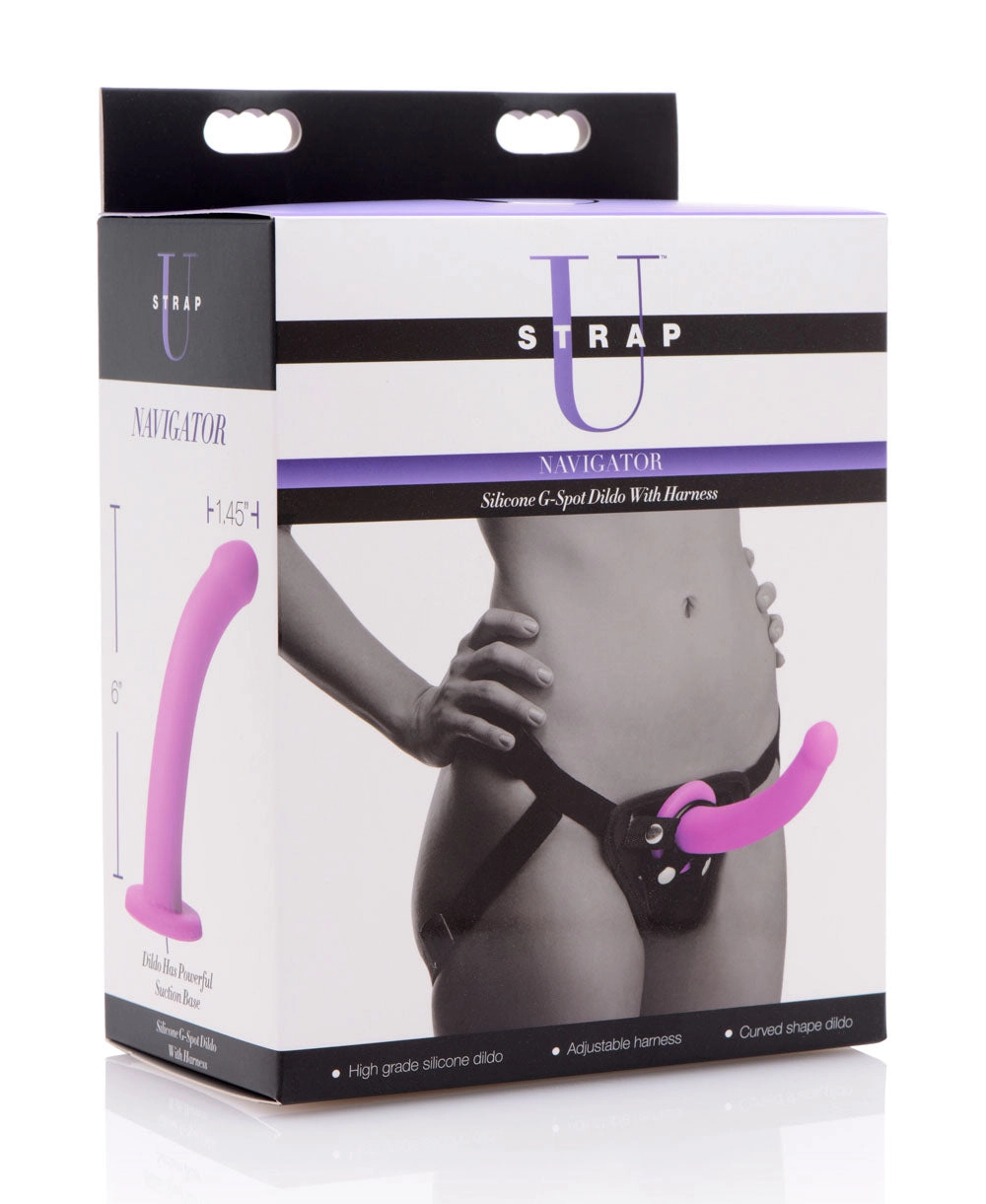 Adventure Strap-On Set with Silicone G-Spot Dildo and Adjustable Harness