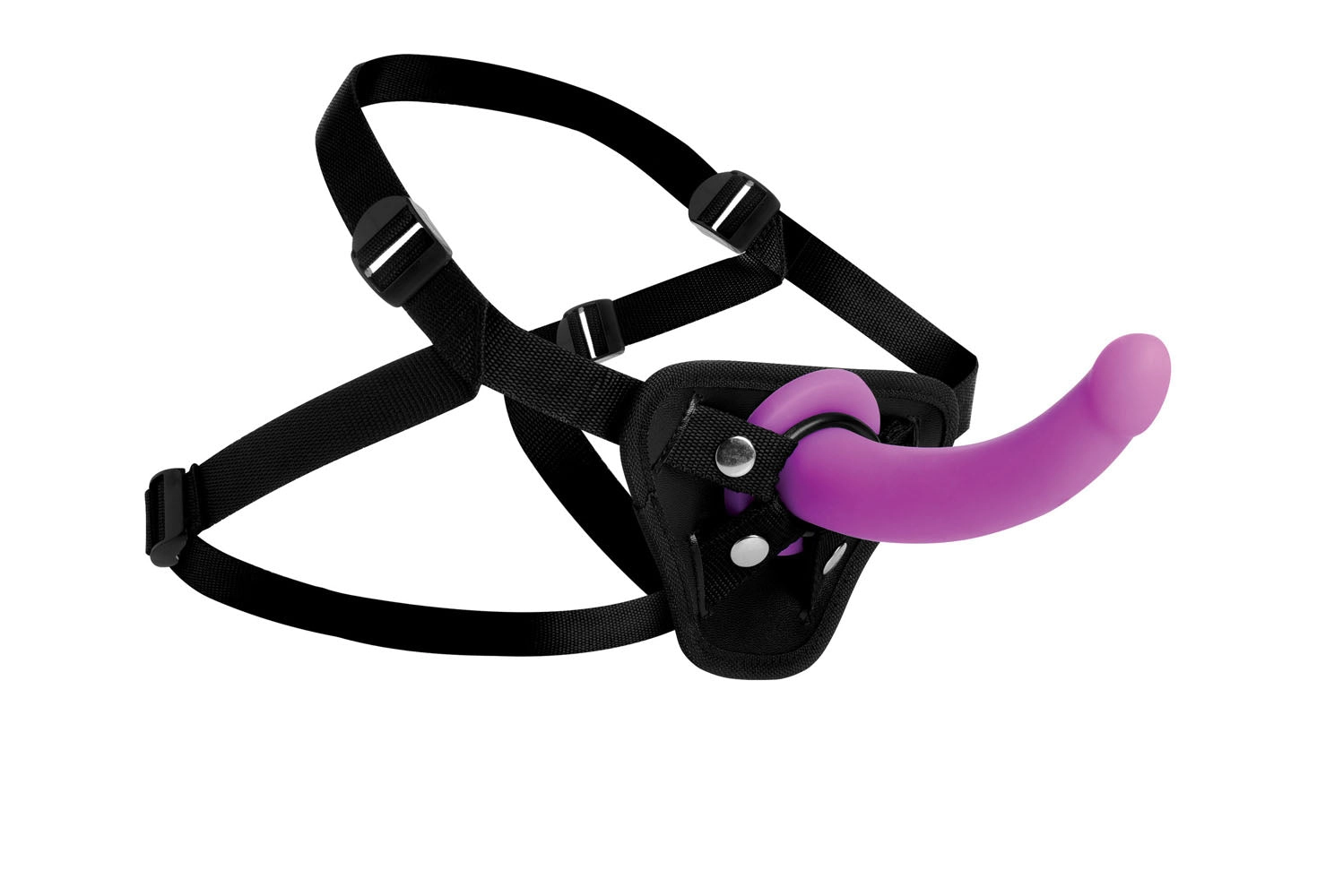 Adventure Strap-On Set with Silicone G-Spot Dildo and Adjustable Harness
