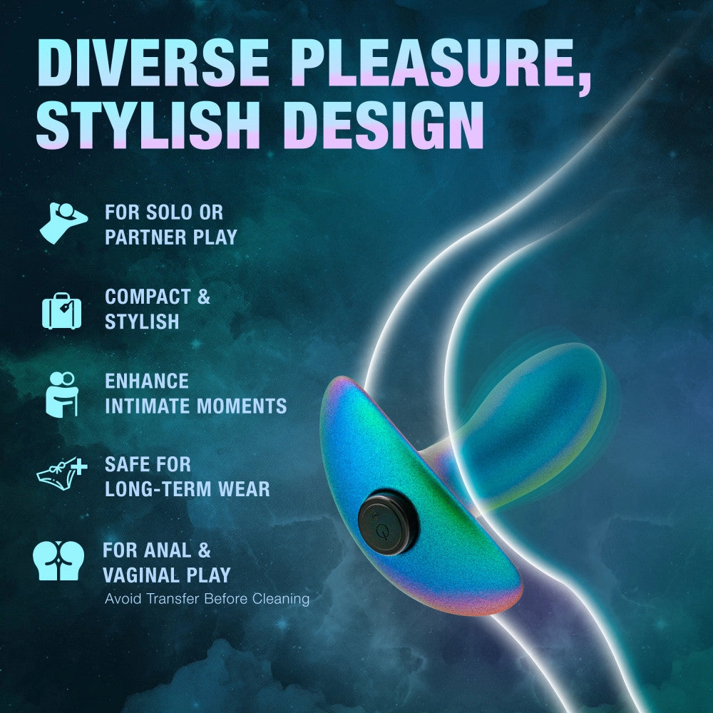 Anal Adventures Matrix By Blush® | Voyager - Vibrating Anal Plug With AnchorTech™ Base - Neptune Teal