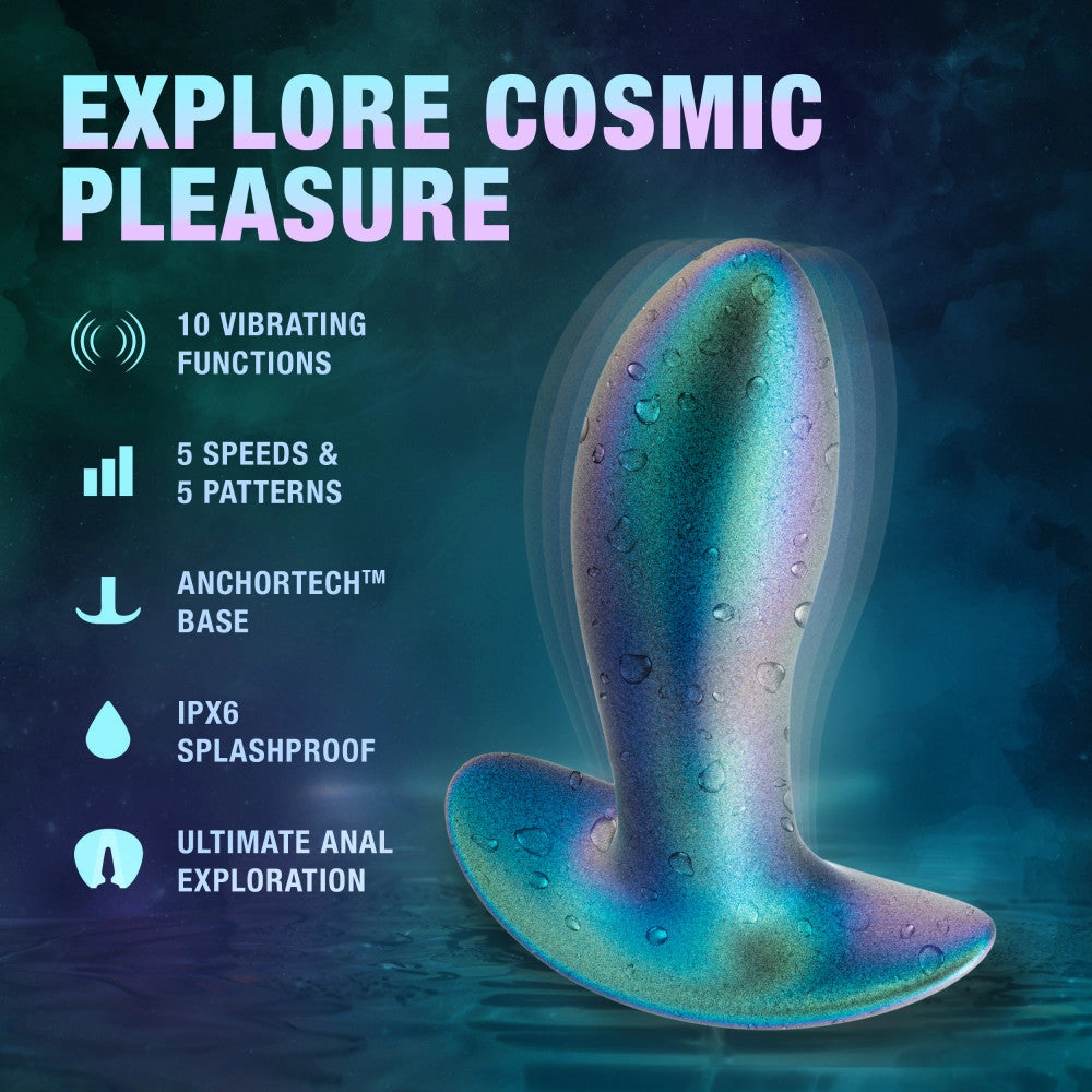 Anal Adventures Matrix By Blush® | Voyager - Vibrating Anal Plug With AnchorTech™ Base - Neptune Teal