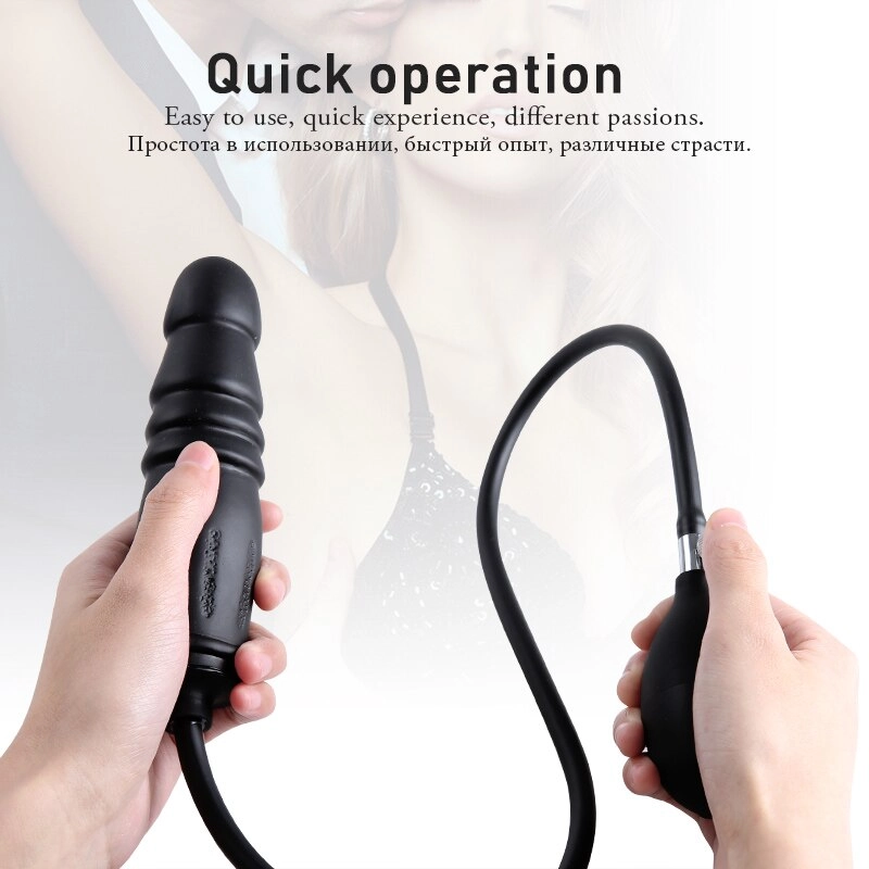 Anal Dilator Anal Inflatable Expandable Butt Plug with Pump Big Dildo Prostate Massage Toys for Men Gay