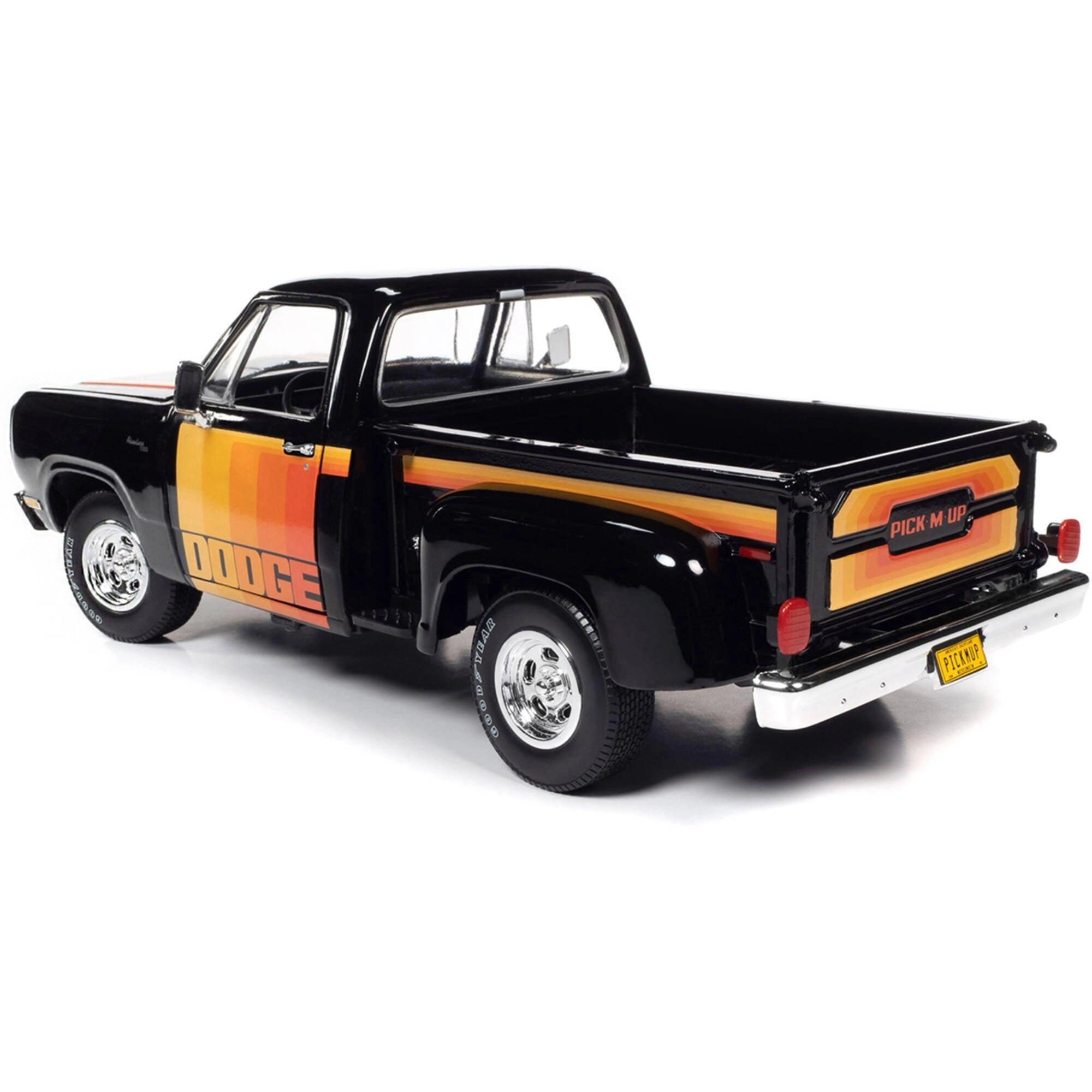 Autoworld 1/18 Diecast Pickup Truck - 1980 Dodge D150 Pick-M-Up Utiline Black