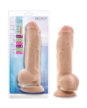 Blush Au Natural 10 Big Boy Realistic Dildo with Balls - Vanilla