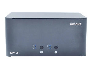 Bytecc KVM-DP2-3 - Video/audio switch - 8K, triple monitor - 3 x KVM / audio - 1 local user - desktop