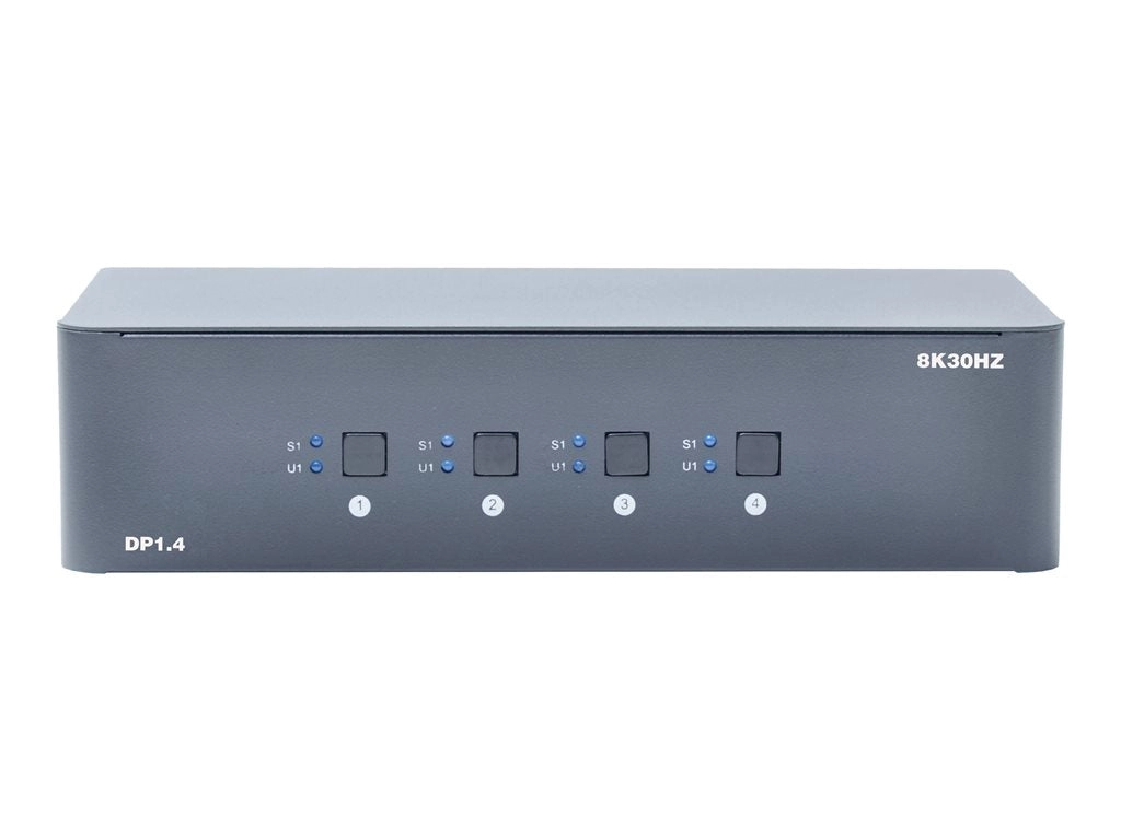 Bytecc KVM-DP4-2 - Video/audio switch - 8K, dual monitor - 2 x KVM / audio - 1 local user - desktop
