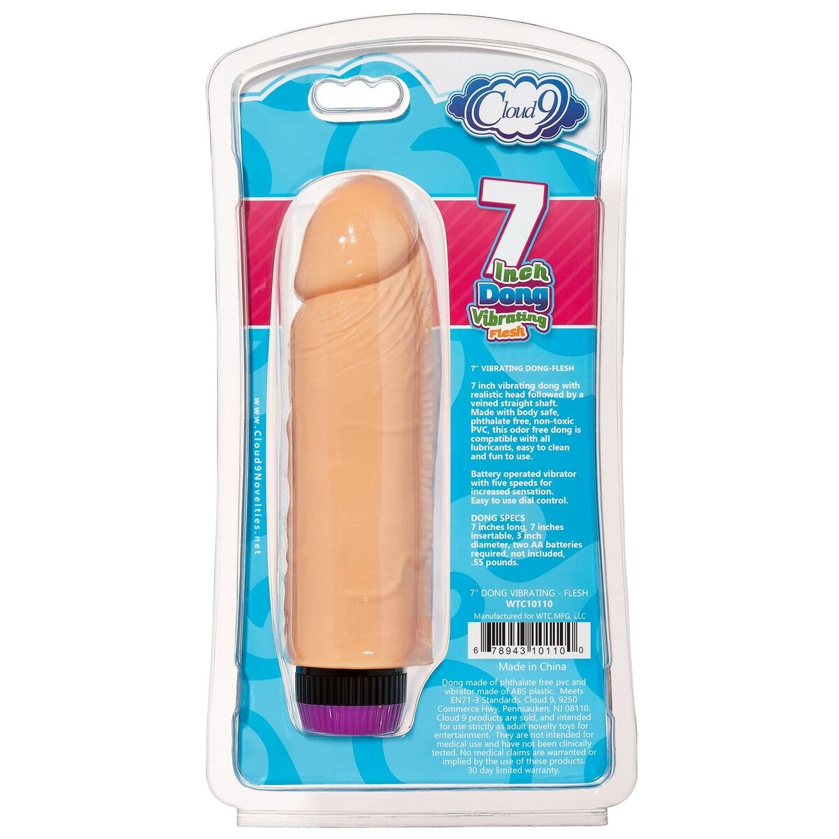 Cloud 9 Dong Vibrating 7in