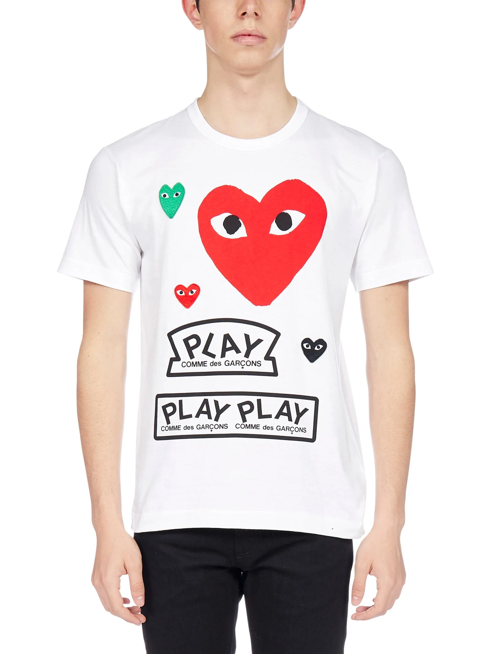 Comme des Garçons Play Multi Logo T-Shirt