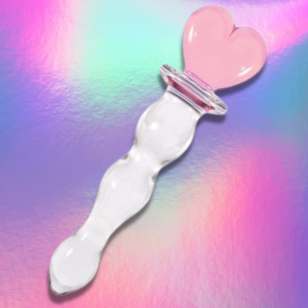 Crystal Heart Of Glass Wand