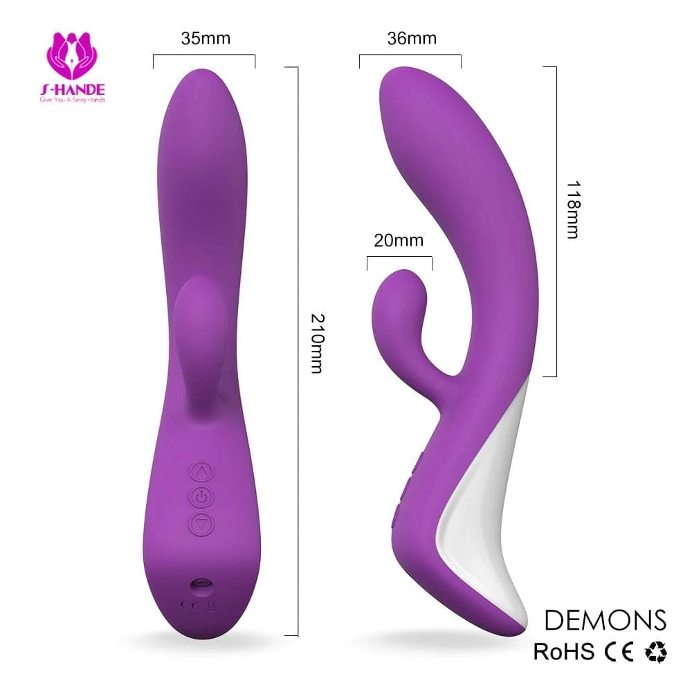 Demons - Curved Silicone G Spot Vibrator