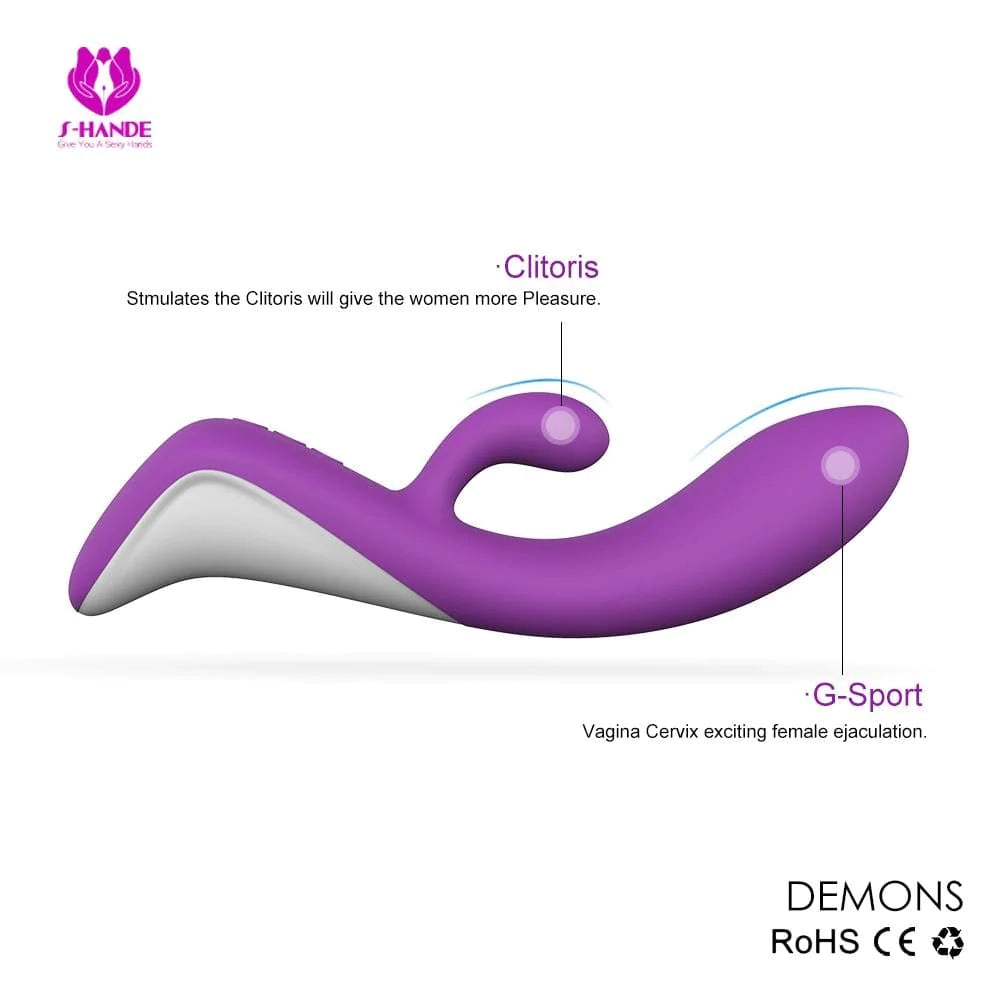 Demons - Curved Silicone G Spot Vibrator