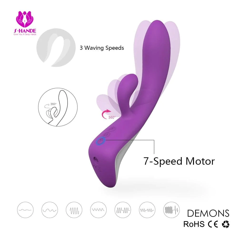 Demons - Curved Silicone G Spot Vibrator