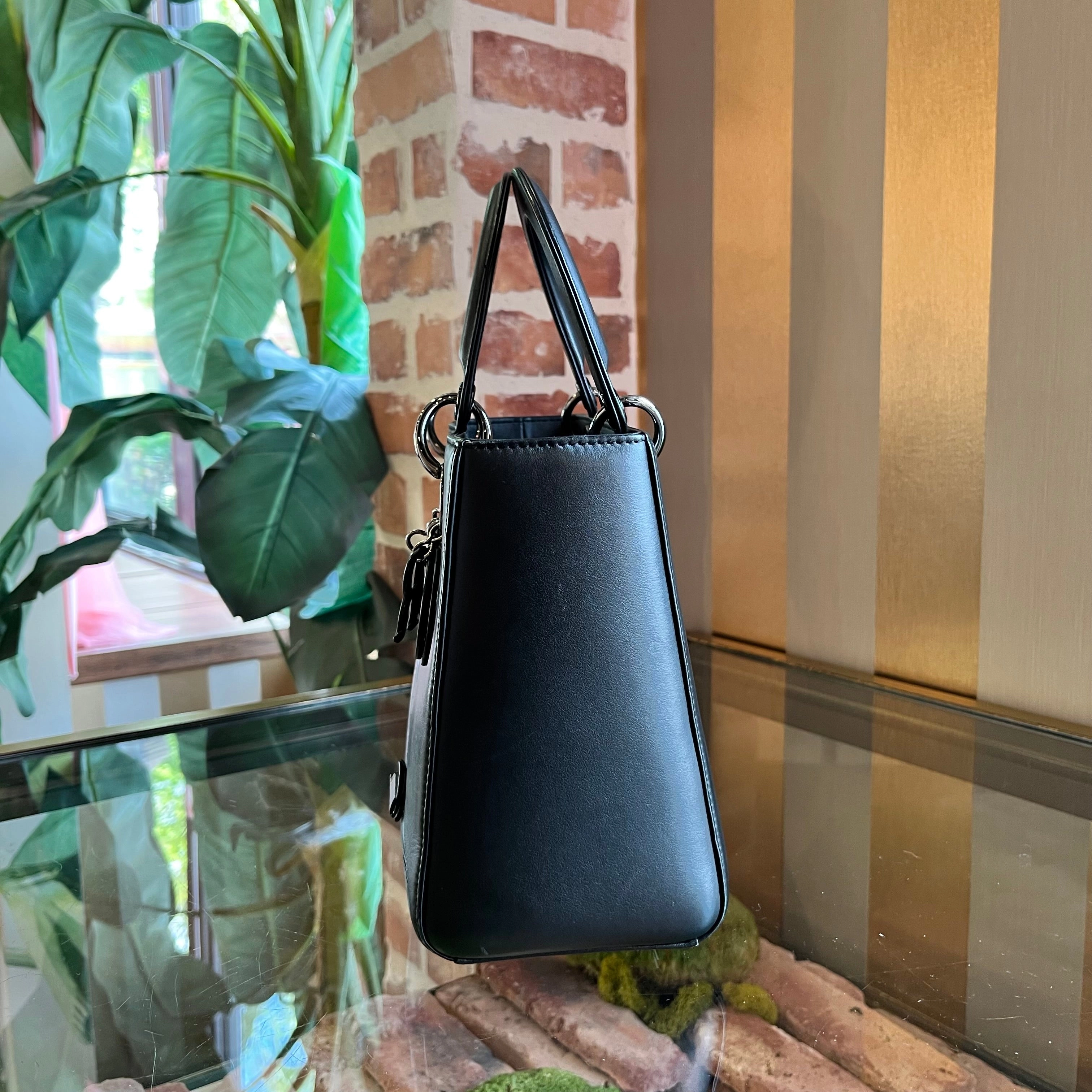 DIOR x Andy Warhol Lady Dior Medium Calfskin Tote Bag