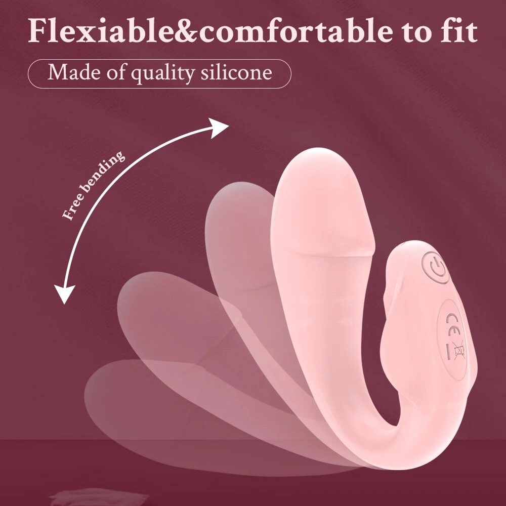 Dolphin Vibrator Remote Wearable Dildo 10 Frequency Vibrating Sex Toy