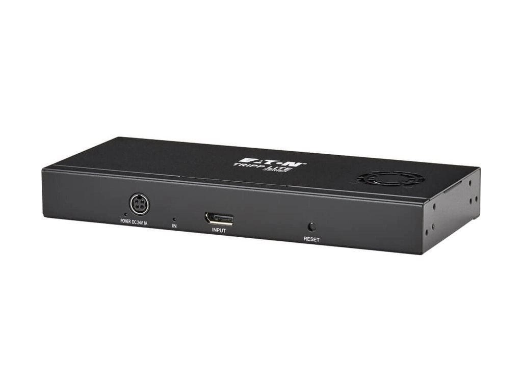 Eaton Tripp Lite Series 2-Port DisplayPort to DisplayPort Splitter/Extender Kit over Cat6, MST Hub, 8K/4K 60 Hz, DP 1.4, Up to B156E-002-8K-K