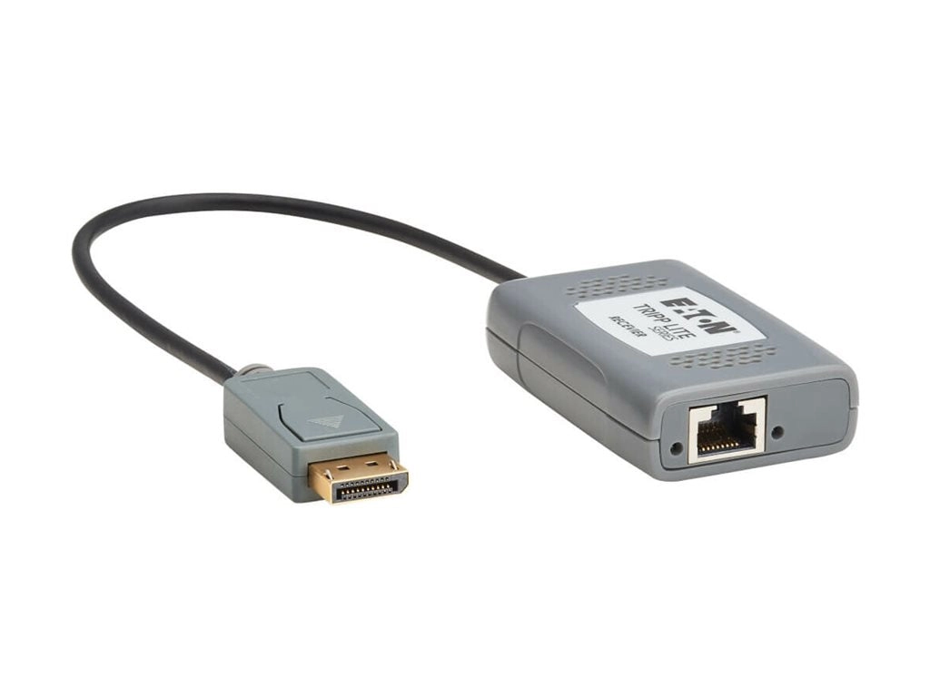Eaton Tripp Lite Series 2-Port DisplayPort to DisplayPort Splitter/Extender Kit over Cat6, MST Hub, 8K/4K 60 Hz, DP 1.4, Up to B156E-002-8K-K