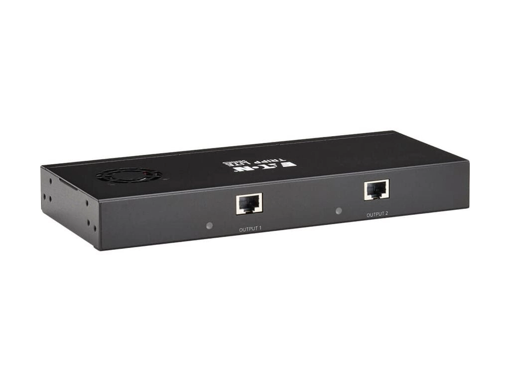 Eaton Tripp Lite Series 2-Port DisplayPort to DisplayPort Splitter/Extender Kit over Cat6, MST Hub, 8K/4K 60 Hz, DP 1.4, Up to B156E-002-8K-K