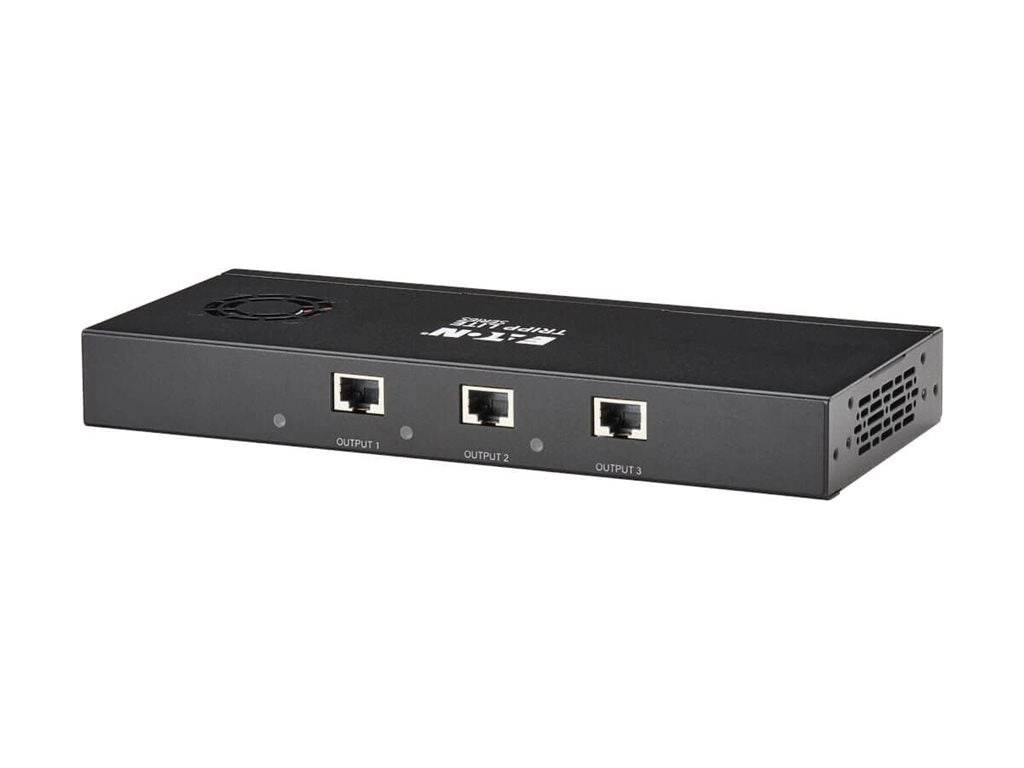 Eaton Tripp Lite Series DisplayPort to HDMI 3-Port Multi-Monitor Splitter/Extender Kit 8K/4K 60Hz DP 1.4 TAA - Video/audio extender B156E-003-H8K-K