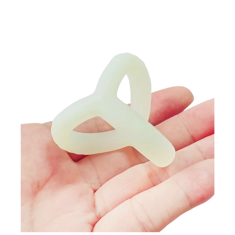 Eros Khanya Glow In The Dark Silicone Triad Cock Ring & Ball Ring
