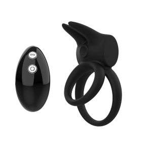 Eros Remote Controlled Rabbit Double Vibrating Cock Ring