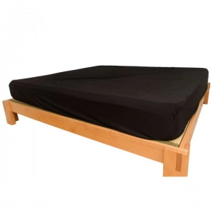 Eroticgel Black Waterproof Fitted Sheet - Double