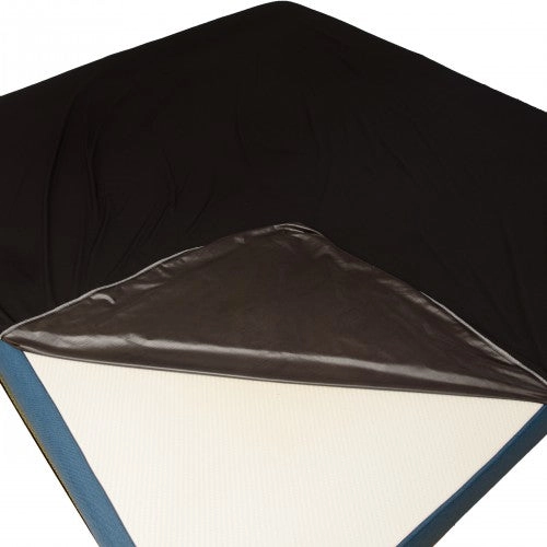Eroticgel Black Waterproof Fitted Sheet - Double