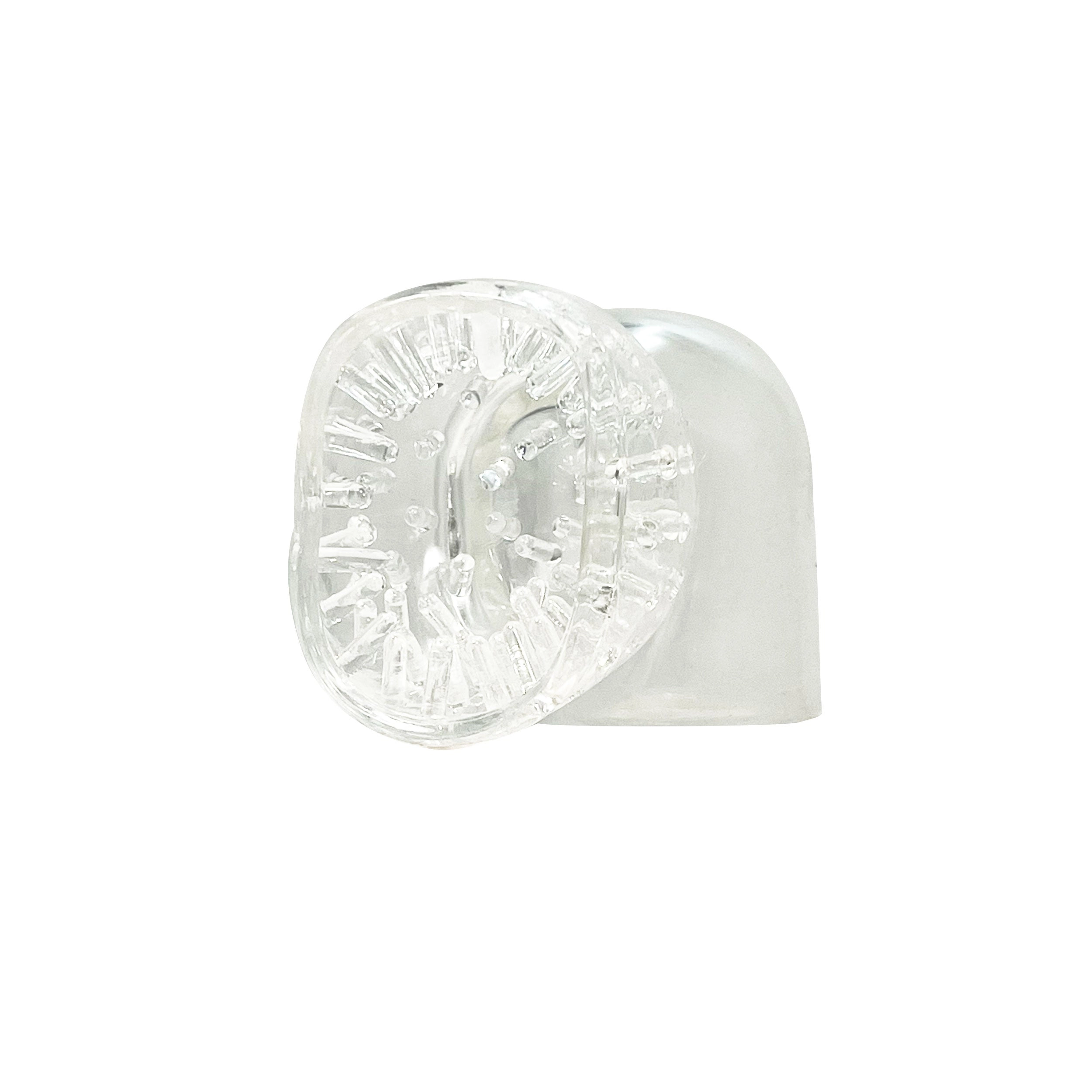 Fetish Pleasure Play Vibrator Attachment Storm Head Tip - Clear