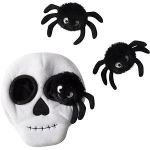 Fringe Burrow Skull w/Spiders Dog Toys