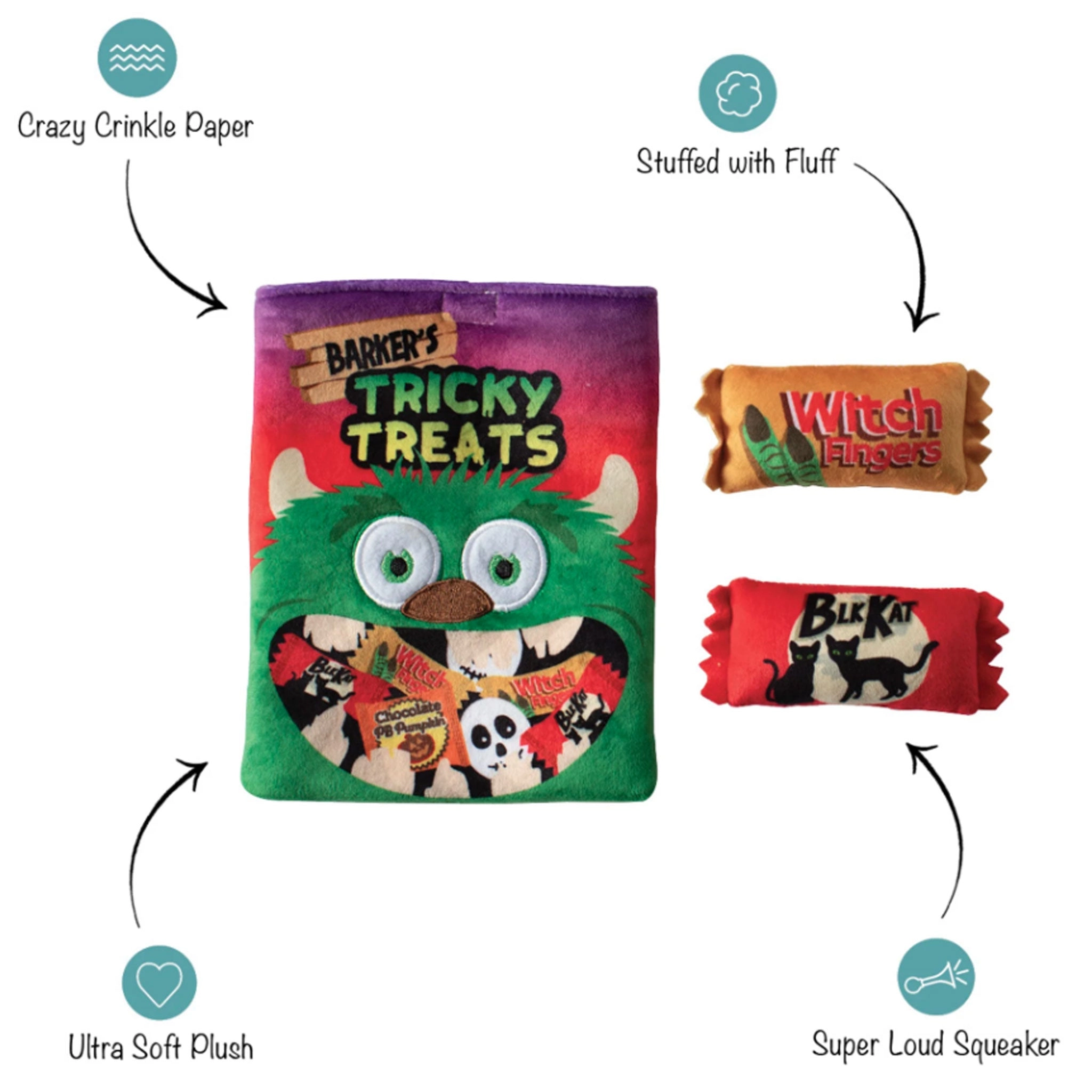 Fringe Burrow Tricky Treats Dog Toys
