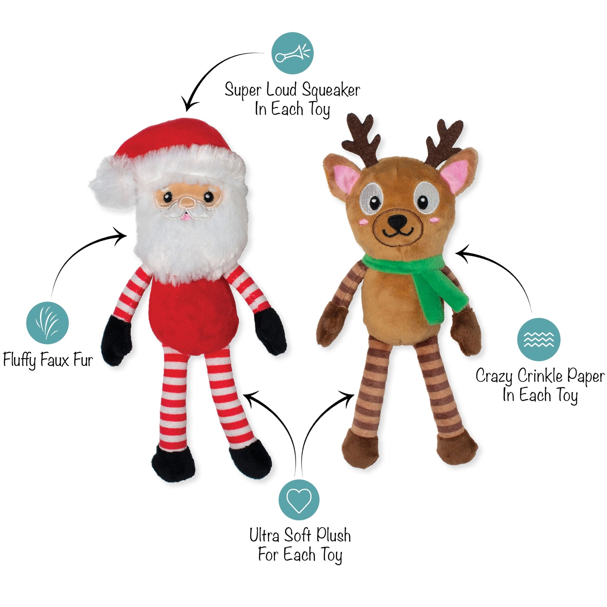 Fringe Friends at Frost Sight Multi Dog Toys