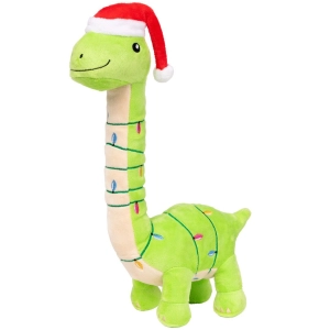 Fuzzyard Lit-a-Saurus Green Dog Toys
