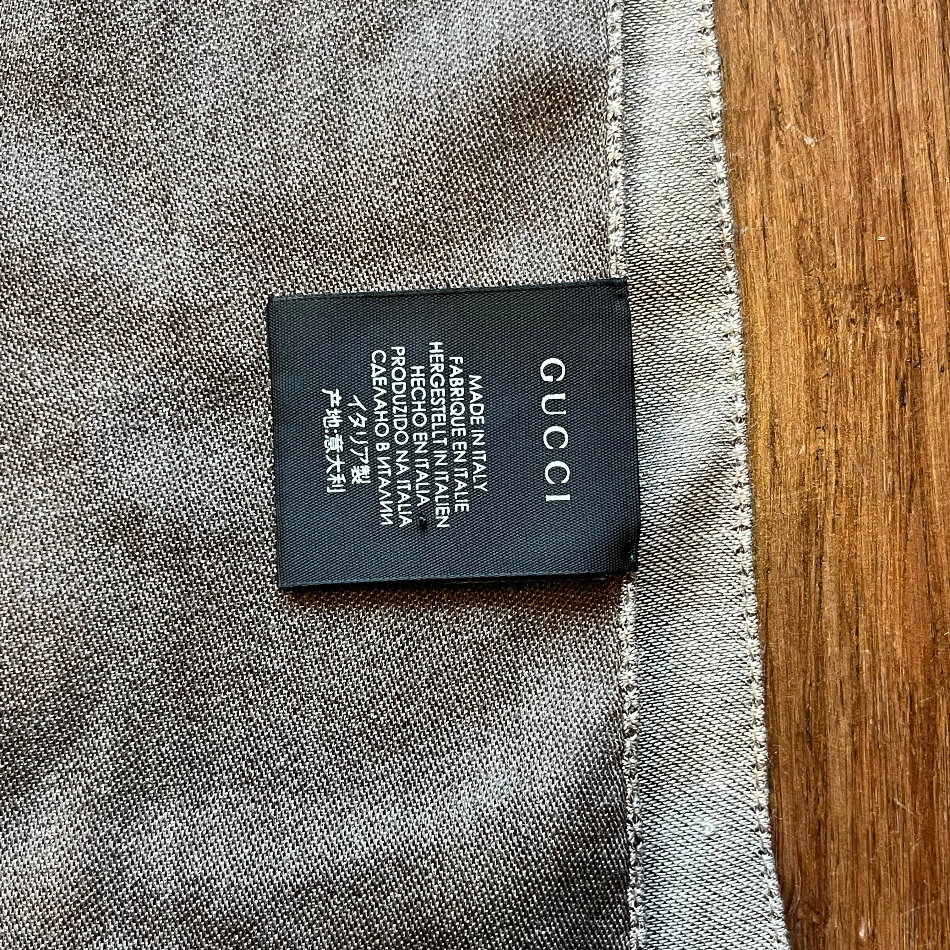 GUCCI GG Monogram Wool Blend Shawl TS4011