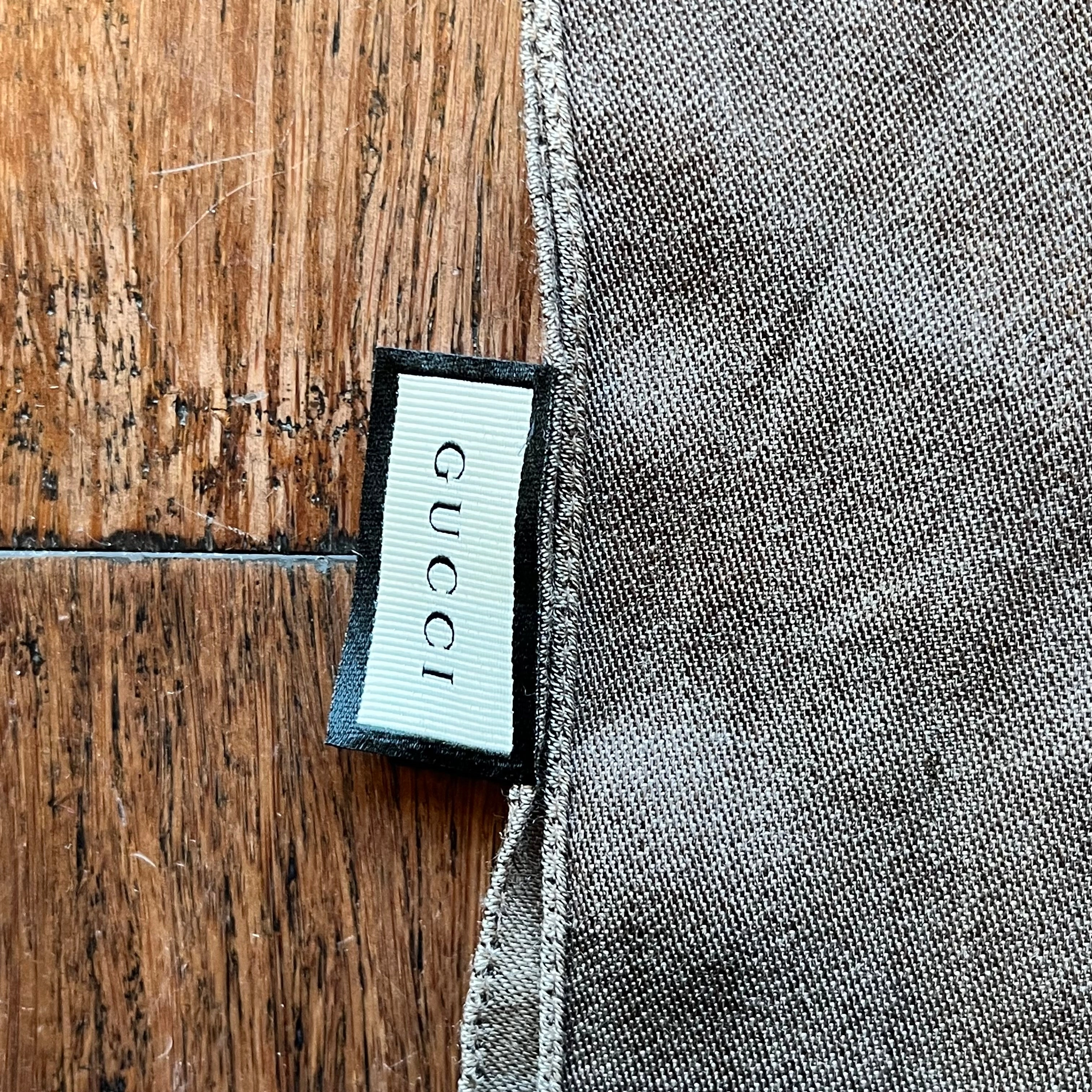 GUCCI GG Monogram Wool Blend Shawl TS4011