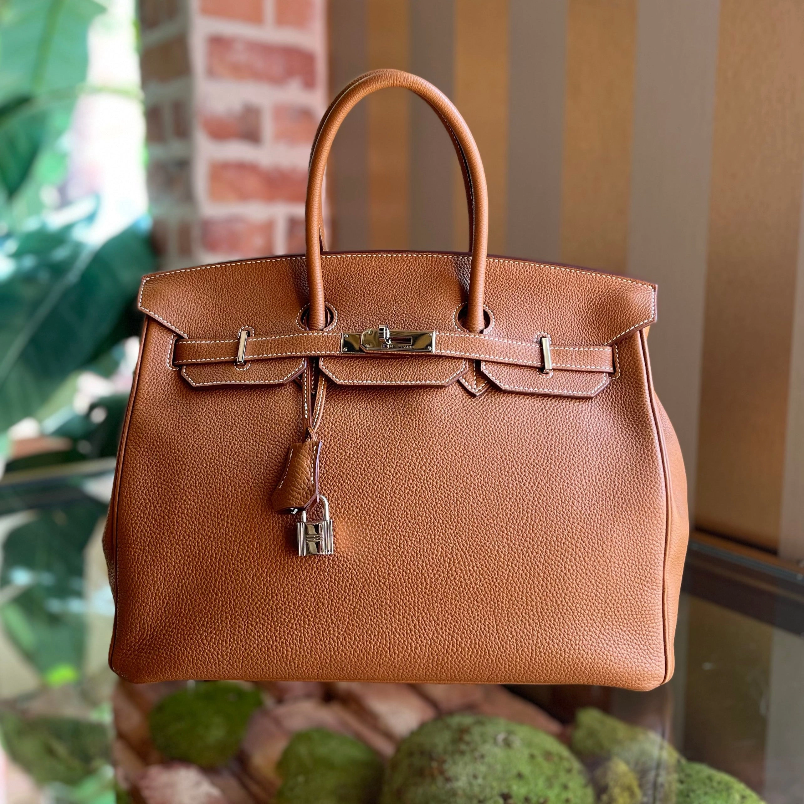 HERMES Birkin 35 Togo Satchel Bag