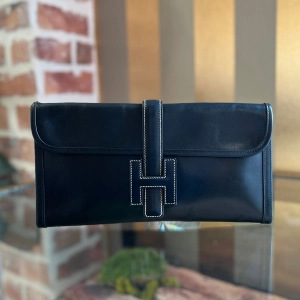 HERMES Jige 29 Box Calf Clutch