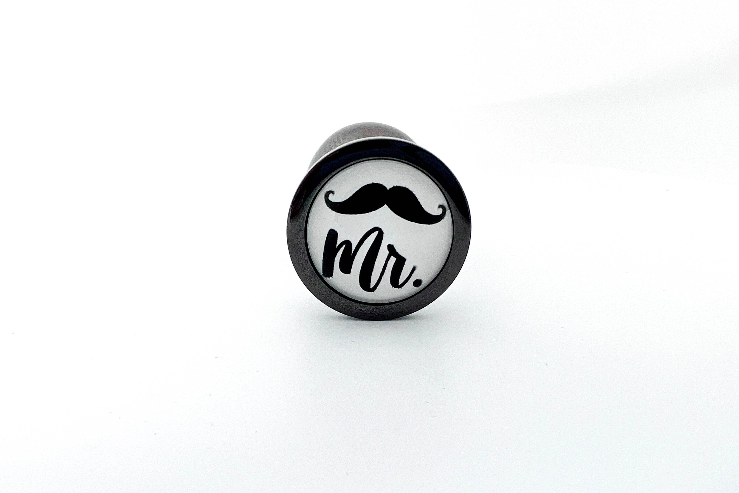 His or Hers Butt Plugs Featuring a Mustache or Sexy Lips