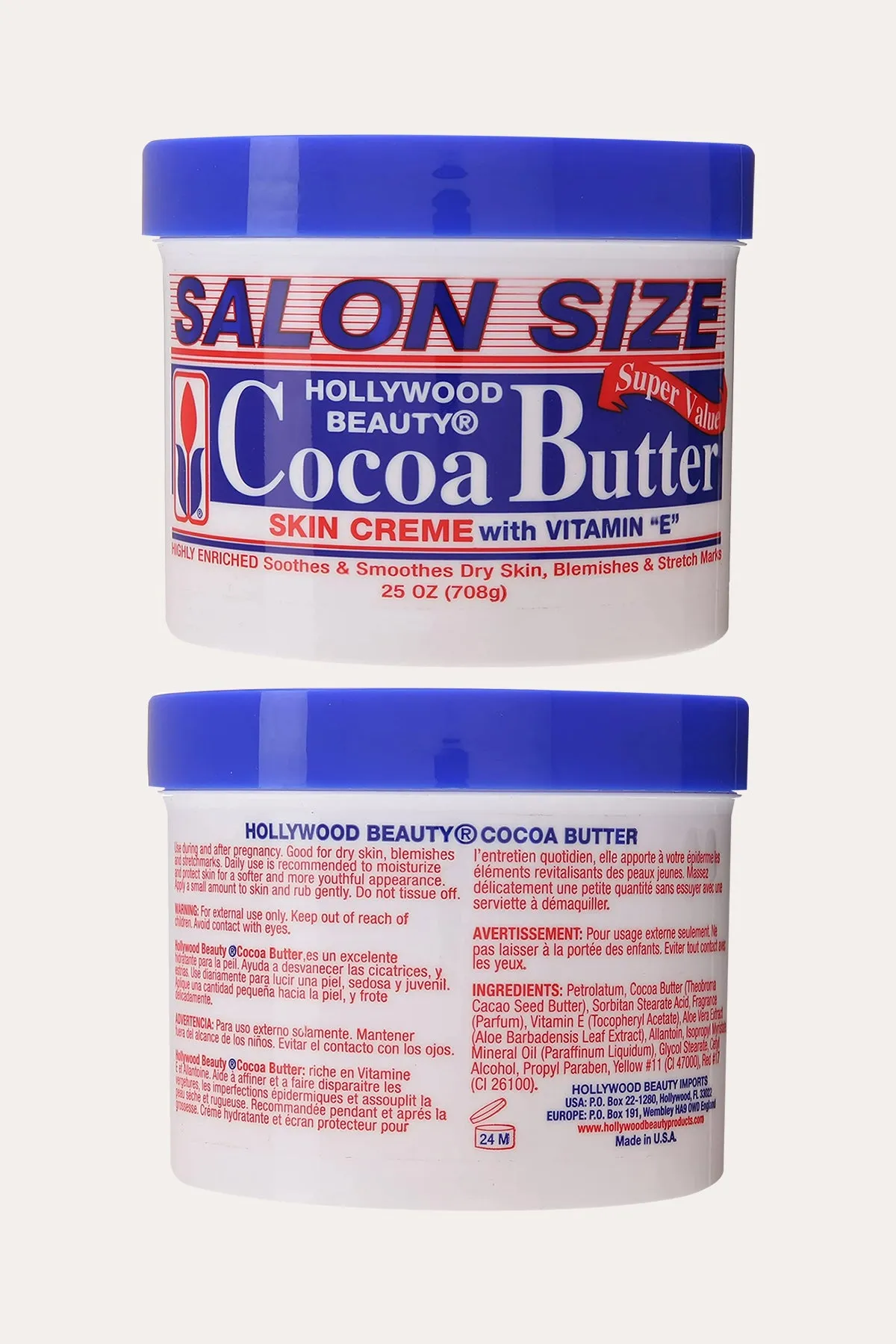 HOLLYWOOD HB COCOA BUTTER WITH VITAMIN E SKIN CREAM
