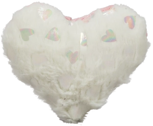 Huggle Hounds Valentine Pearlescent Heart Plush Dog Toy