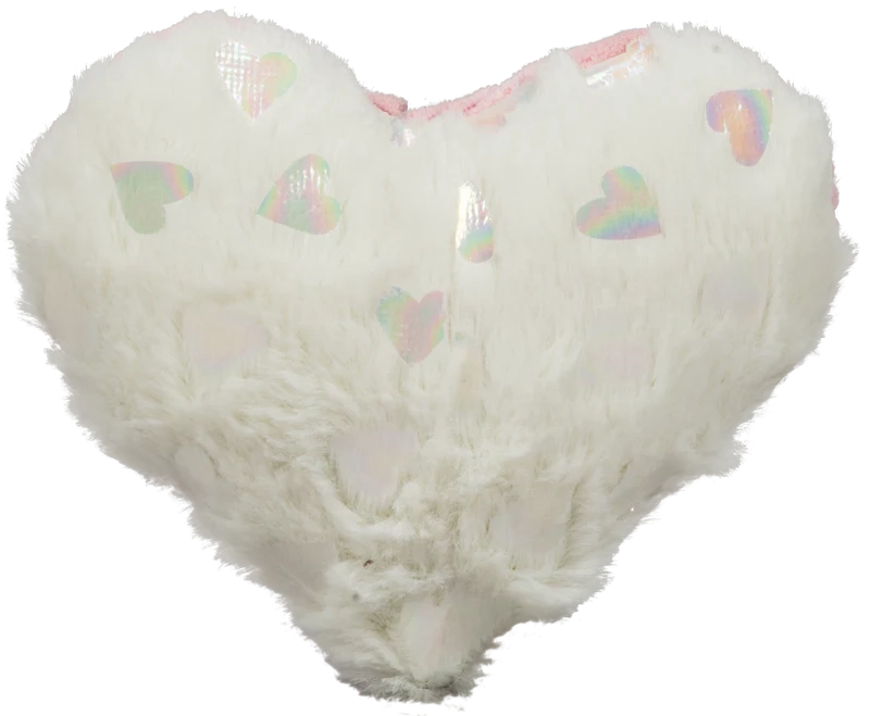 Huggle Hounds Valentine Pearlescent Heart Plush Dog Toy