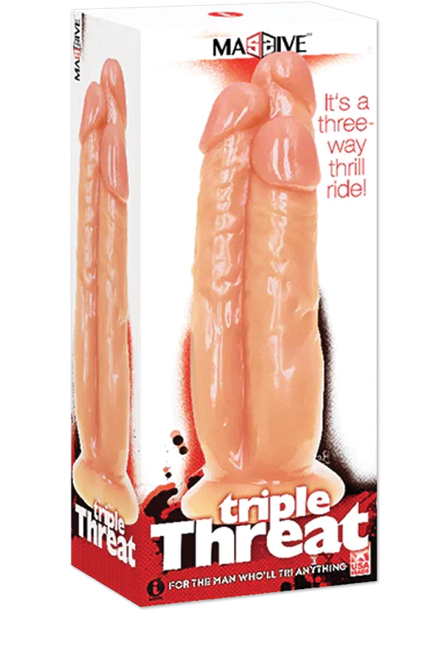 Icon Brands - Massive Triple Threat - 3 Cock Dildo 11.2 Inch