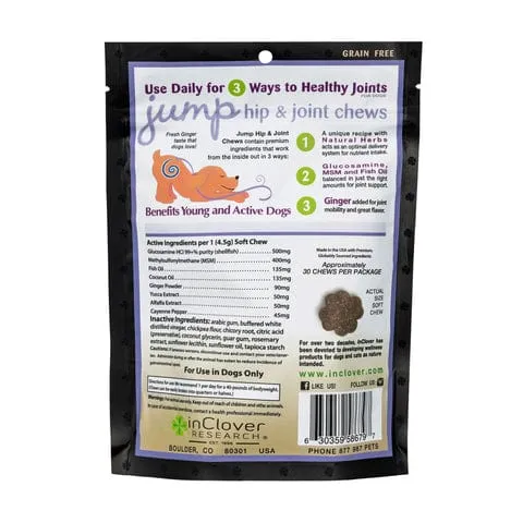 InClover Jump Joint Health Soft Chews Supplement for Dogs
